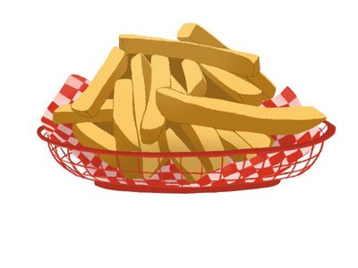 Fries Classic Basket Replica