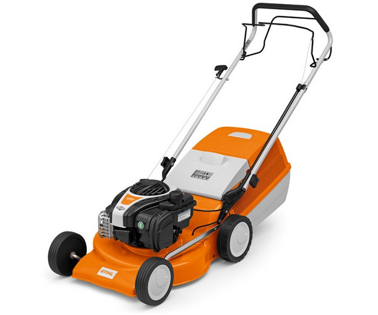 Stihl RM 248 T petrol self-propelled four wheeled lawn mower (46cm cut)