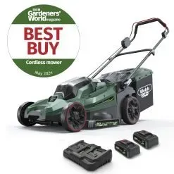 WEBB Eco WEV20X2LM43B4X 40V 43cm (17″) Cordless Rotary Lawnmower (2 x 4Ah Battery & Dual Charger included)