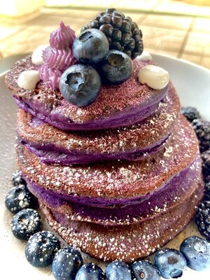 Ube Mochi Pancakes/Waffles Mix (Gluten Free)