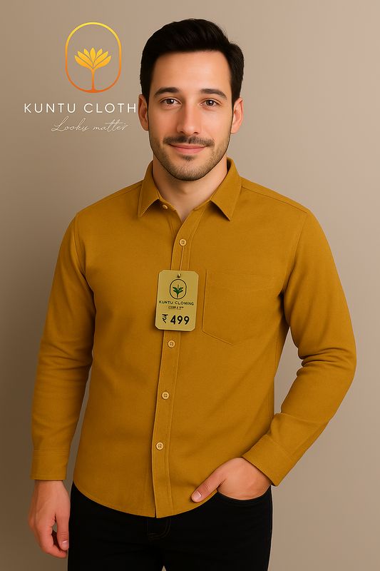 Brown printed shirt