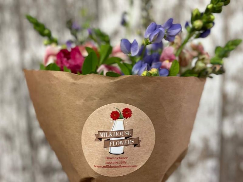 Wrapped Flower Bouquet