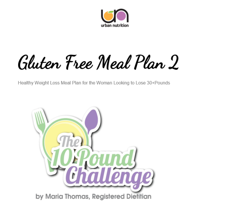Gluten Free Meal Plan 2