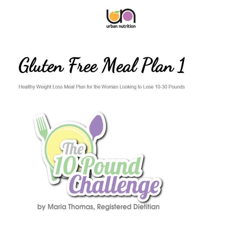 Gluten Free Meal Plan 1