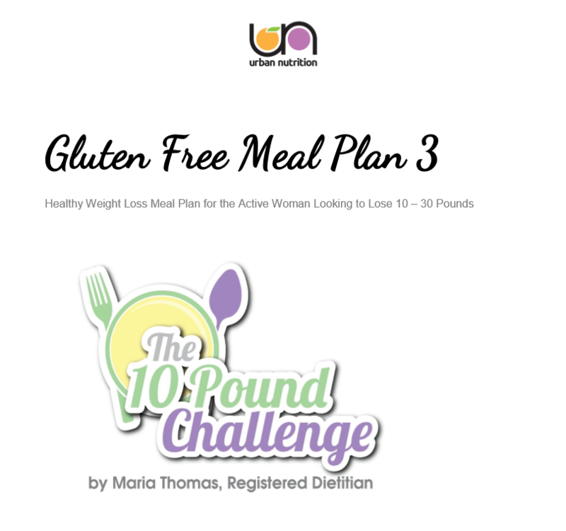 Gluten Free Meal Plan 3
