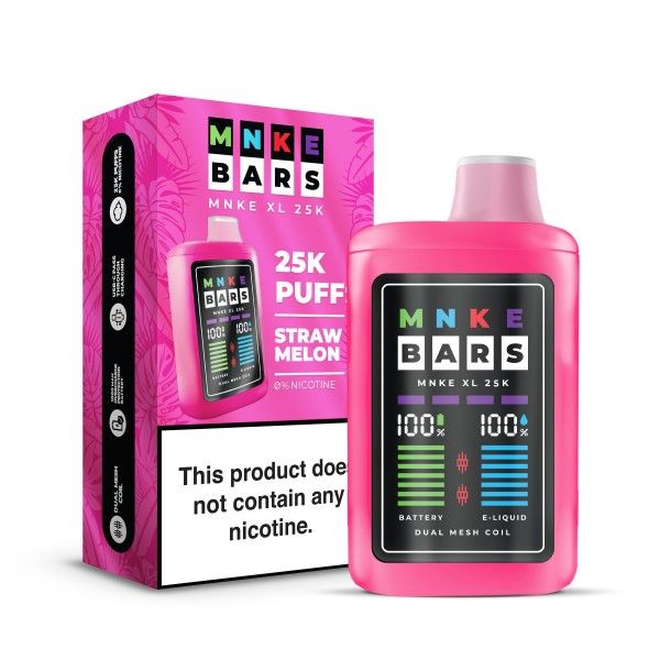 MNKE BARS XL 25K 0% nicotine, Flavors: Strawmelon