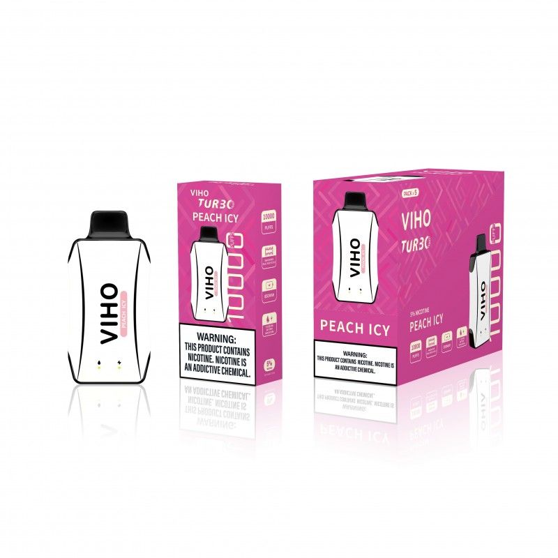 Viho Turbo 10000 Puffs, Flavors: Peach Icy