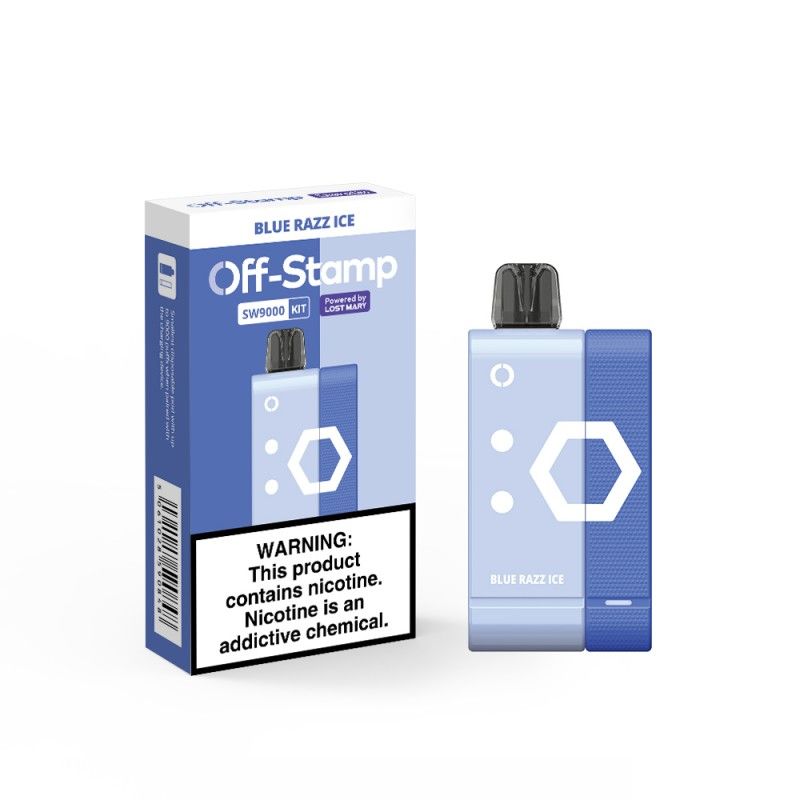 Off Stamp, Flavors: Blue Razz Ice (Battery)