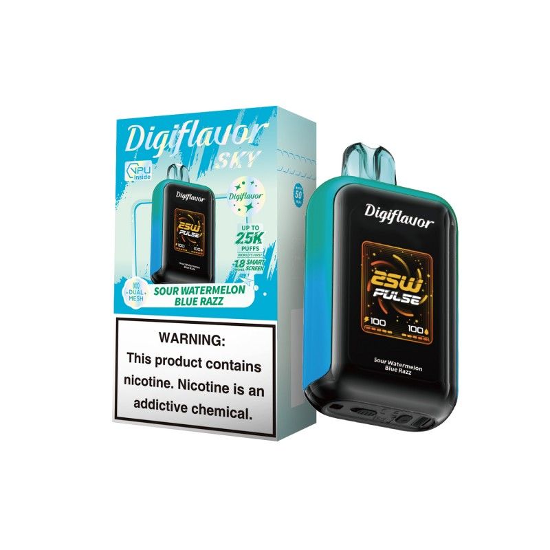 Digi Flavor Sky 25k, Flavors: Sour Watermelon Blue Razz