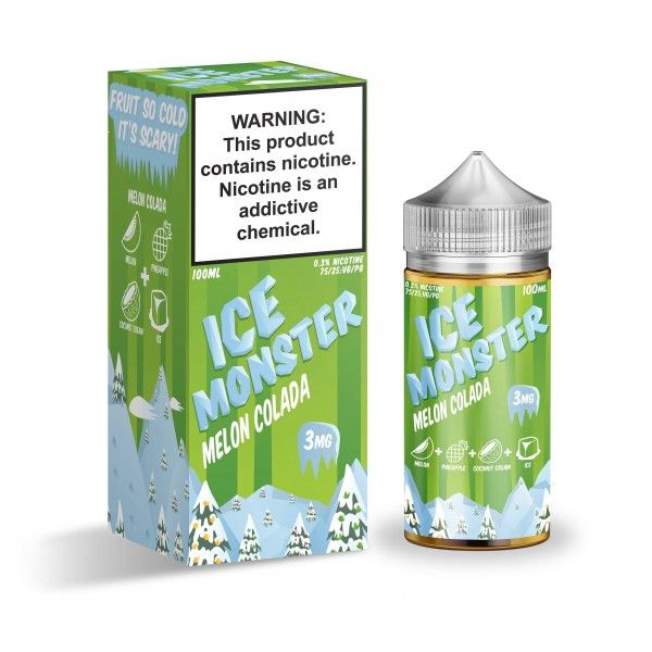 Ice Monster Synthetic, Volumes: Melon Colada 100mL 0mg