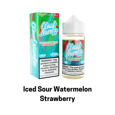 Iced Sour Watermelon Strawberry | Cloud Nurdz