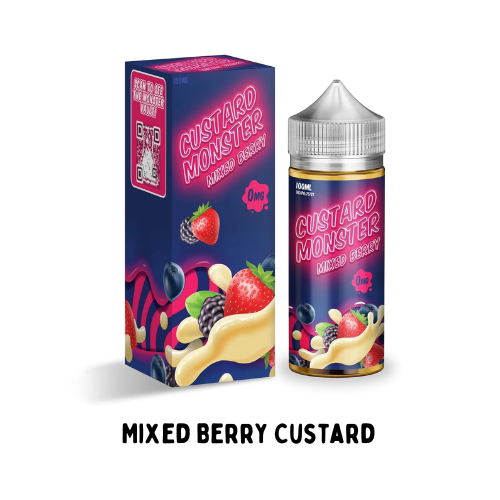 Mixed Berry Custard 100mL | Custard Monster Synthetic