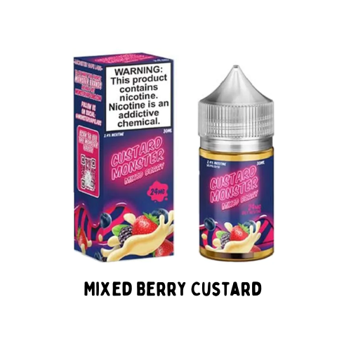 Mixed Berry Custard 30mL | Custard Monster Synthetic Salt