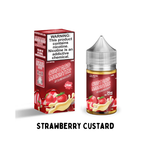 Strawberry Custard 30mL | Custard Monster Synthetic Salt