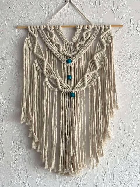 Makarama boho styl morski ecru średnia