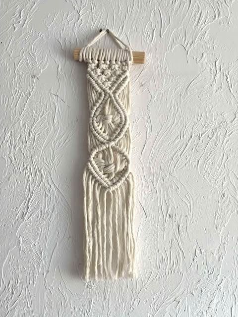 Makrama mała biała boho