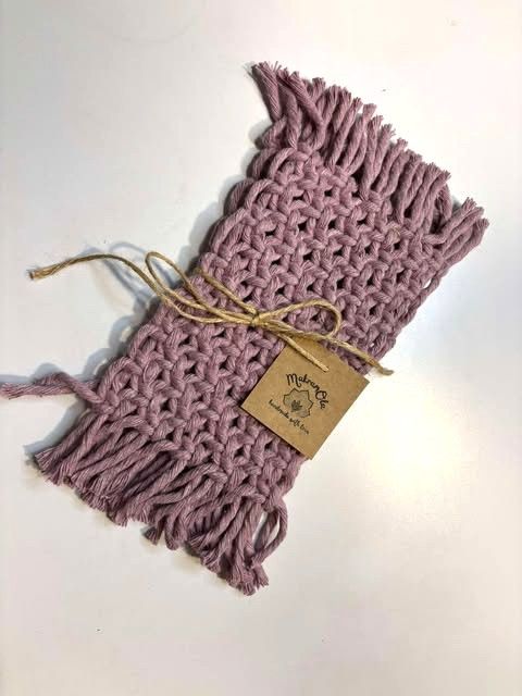 Podkładki pod kubek, świeczkę, komplet 2 sztuki, lawendowe