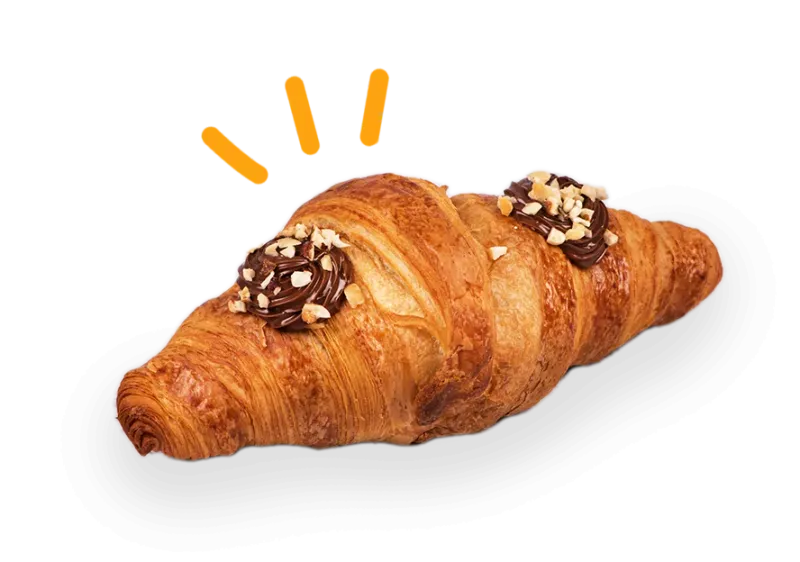 Croissant fourré au nutella