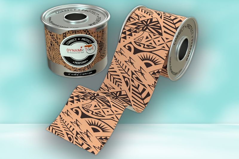 Dynamic Tape 5cm x 5m - Beige/Black Tattoo - 6 Roll Box