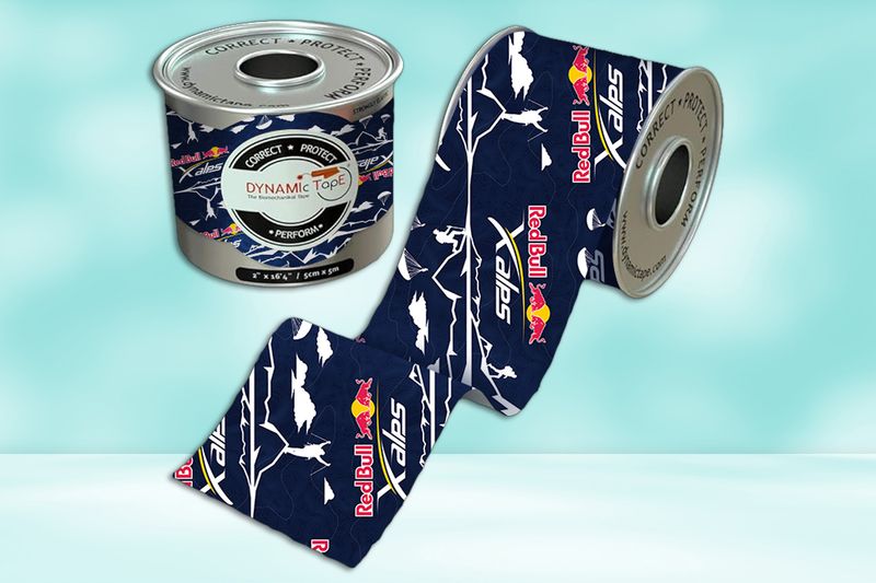 Dynamic Tape Red Bull X-Alps 5cm x 5m - Black/Logo - 6 Roll Box