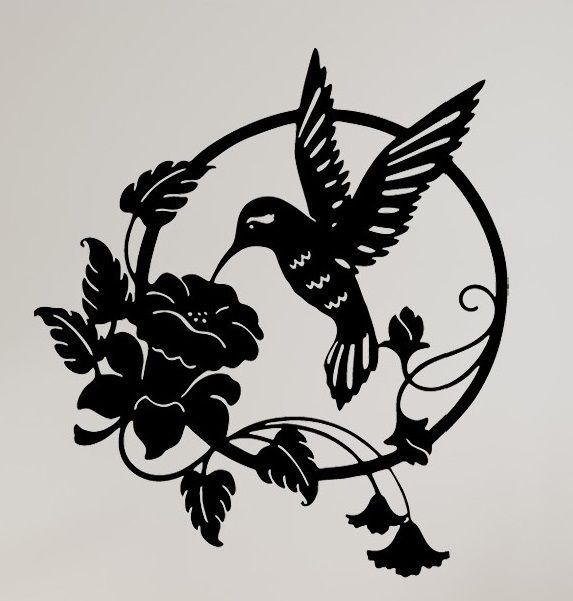 Hummingbird and Flower
