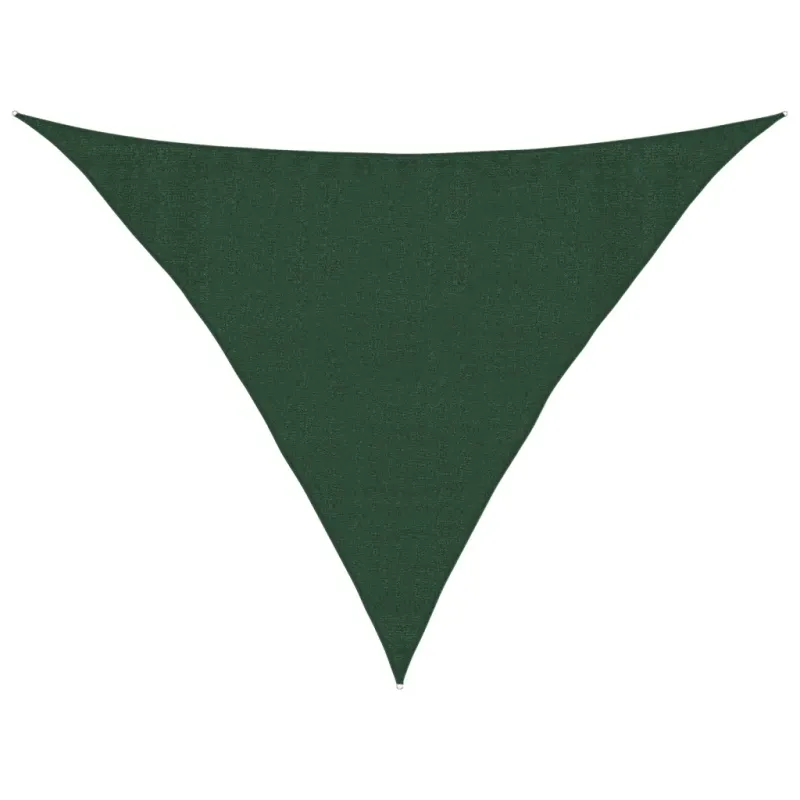 🌞 Sonnensegel HDPE 160 g/m² – Dunkelgrün | 3,5x3,5x4,9 m | Dreieckig & UV-beständig