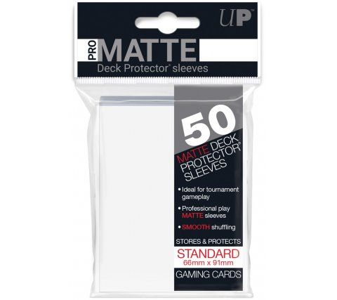 Ultra Pro Card Sleeves - Standard Size PRO-Matte (50) - Wit