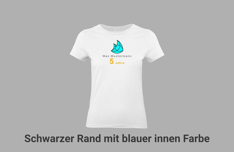 2 farbiges Personalisiertes Brand Light T-Shirt 2025