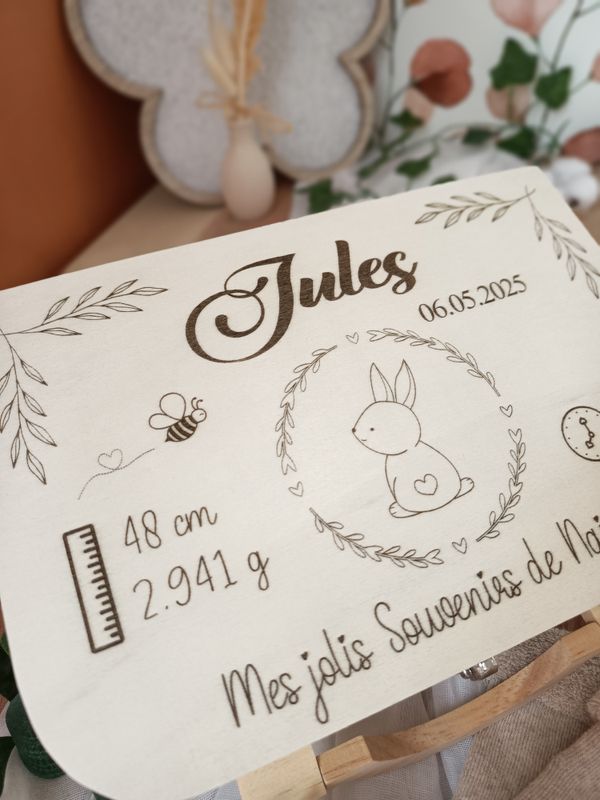 Coffret Souvenirs de Naissance - Lapin