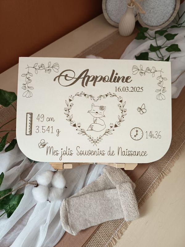 Coffret Souvenirs de Naissance - Renard