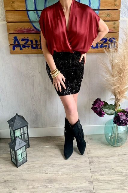 Minifalda Lentejuelas Black