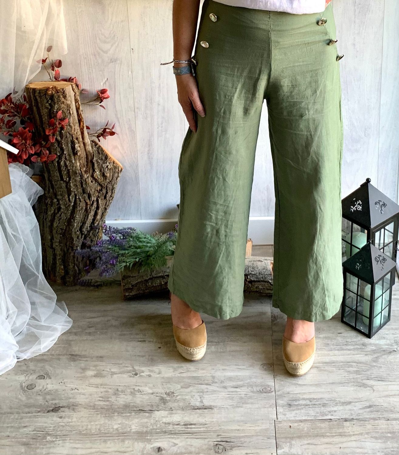 Pantalón Botón Dorado