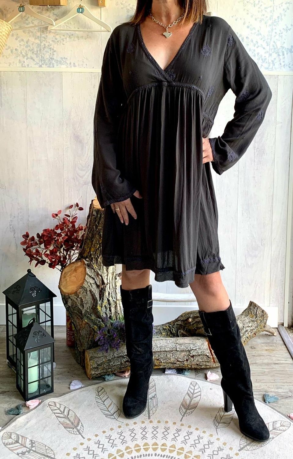 Vestido Bordado