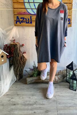 Vestido-sudadera OUI