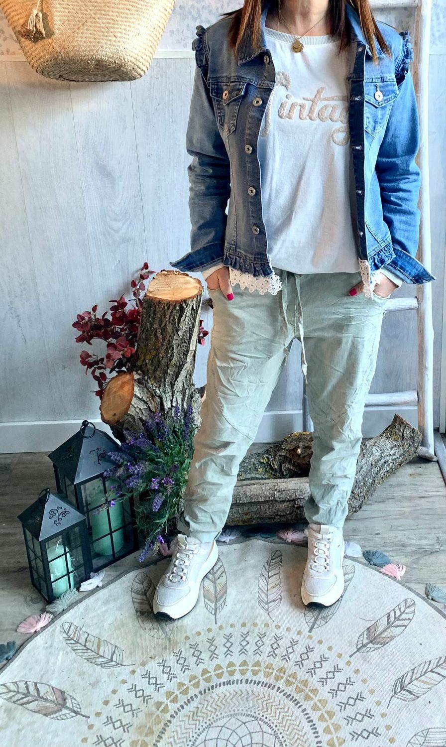 Baggy con Botones en Lateral