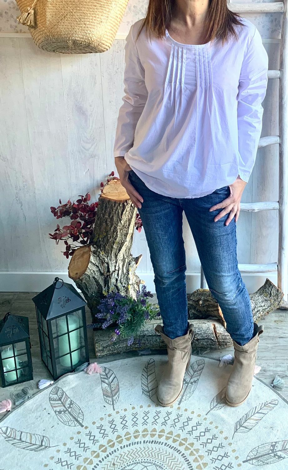 Blusa con Pliegue
