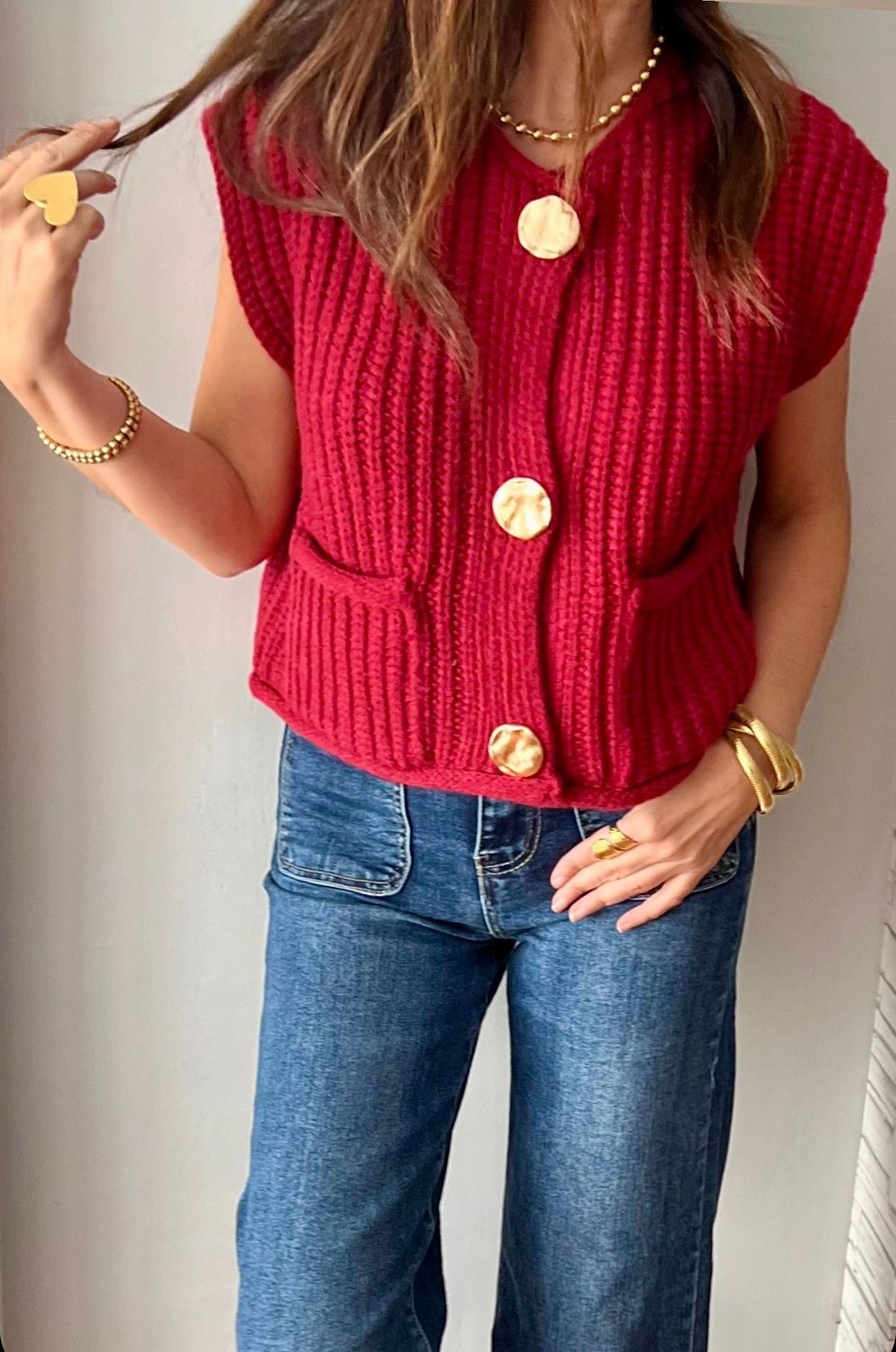 Chaleco Burgundy