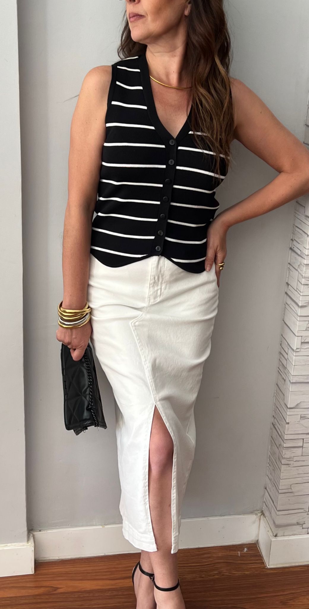 Falda Vaquera Blanca