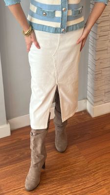 Falda Midi Denim