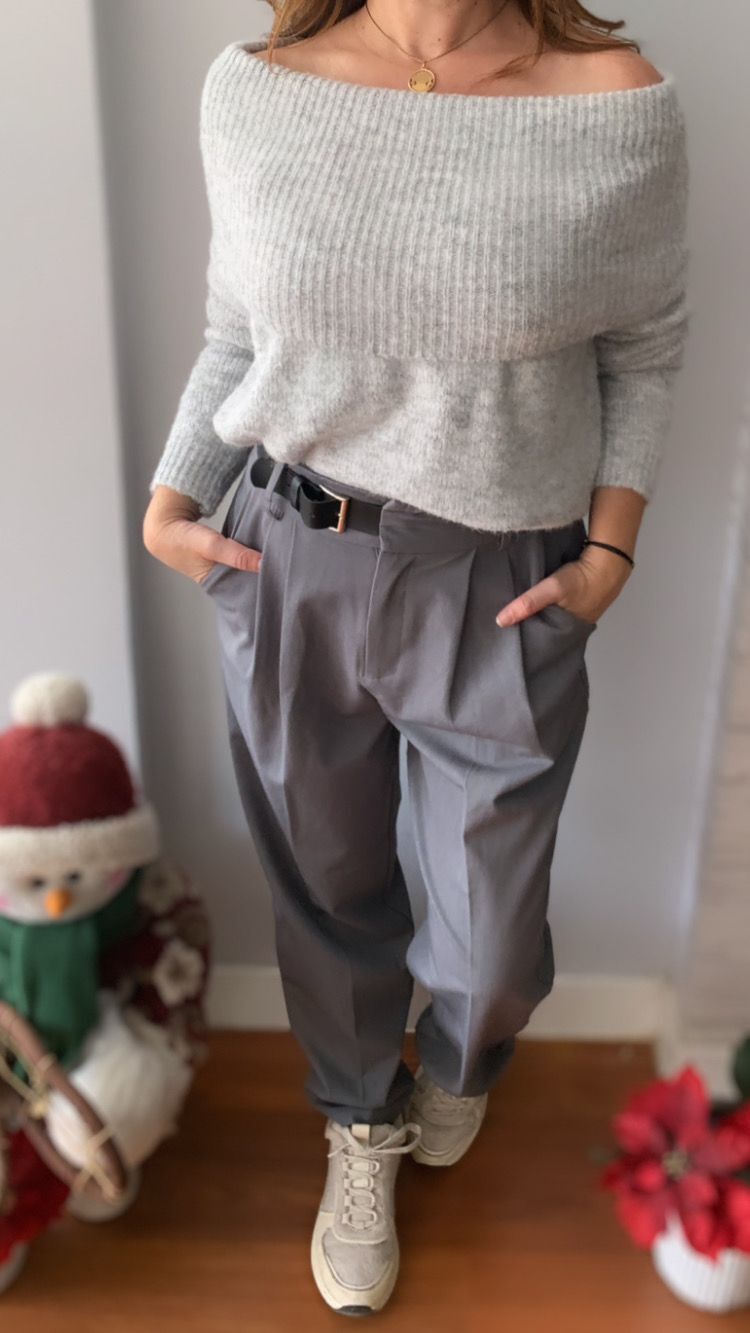 Jersey Bardot Gris