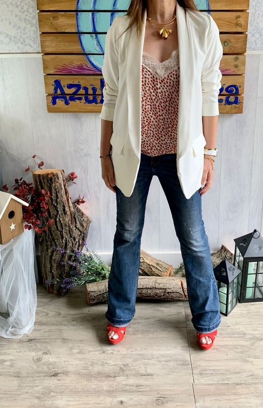 Blazer Style Blanca