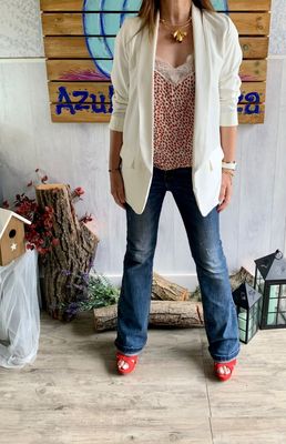 Blazer Style Blanca