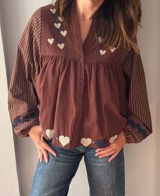 Blusa Corazón de Chocolate