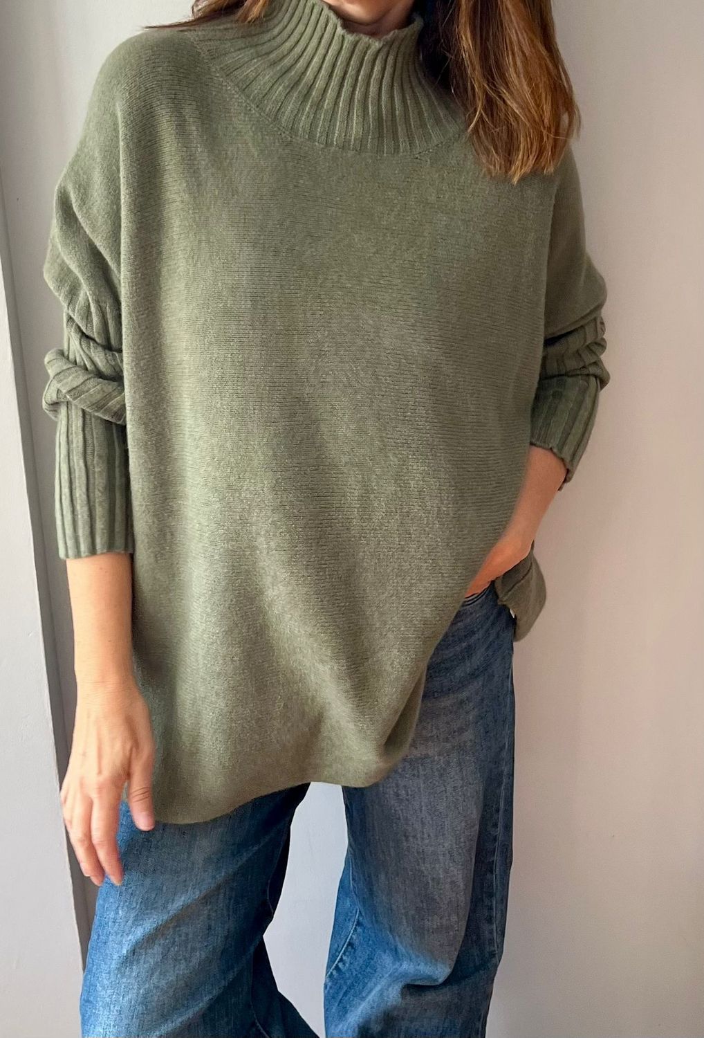 Jersey Oversize manga canalé