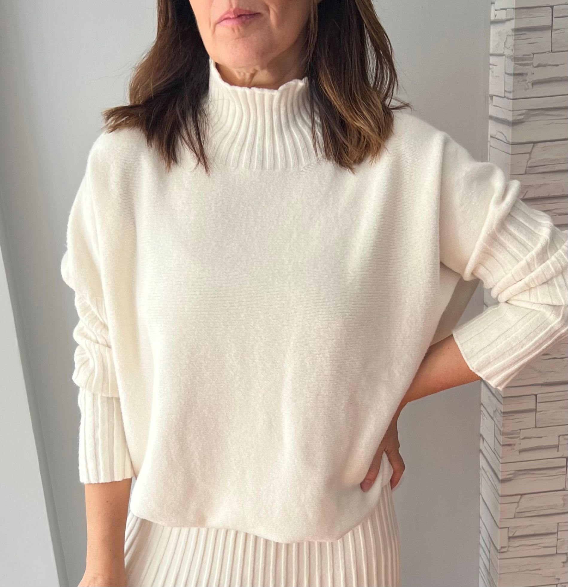 Jersey Oversize manga canalé