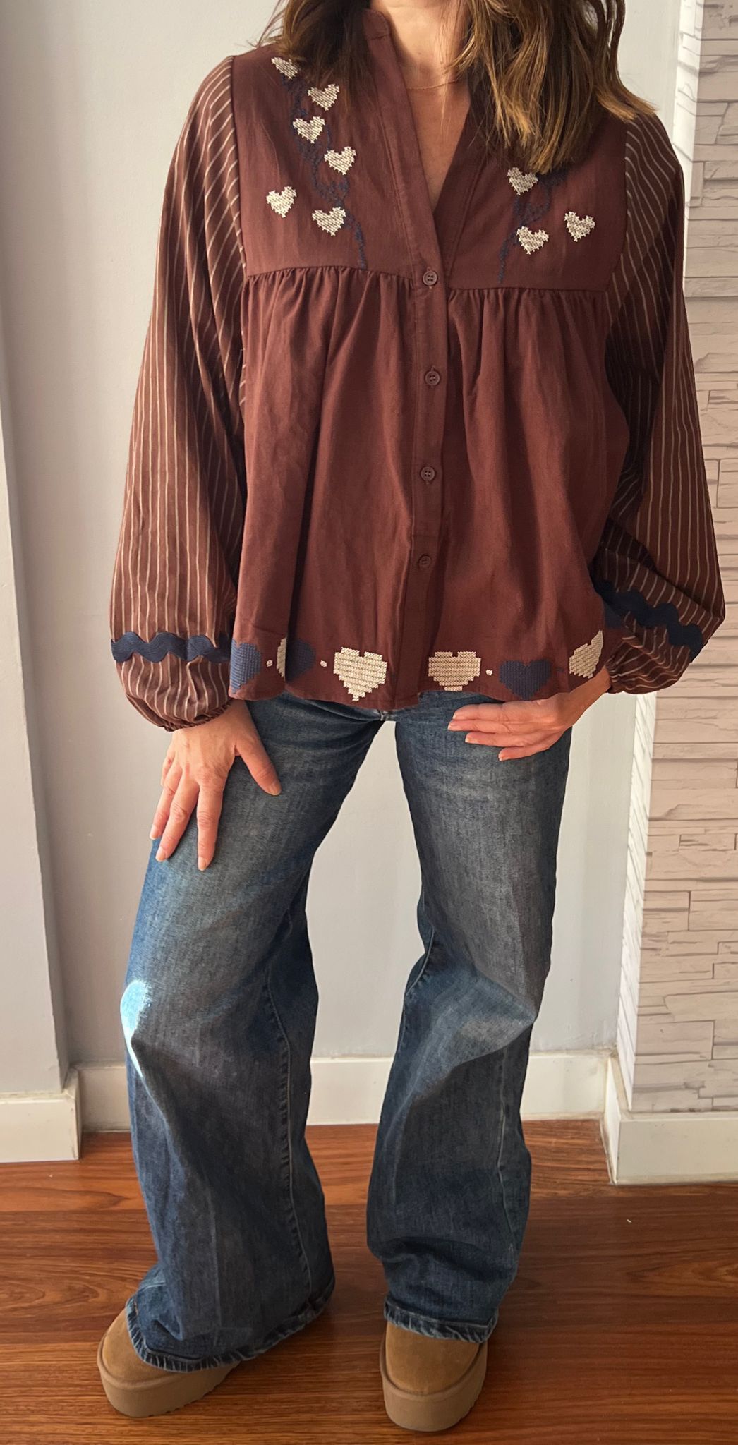 Blusa Corazón de Chocolate