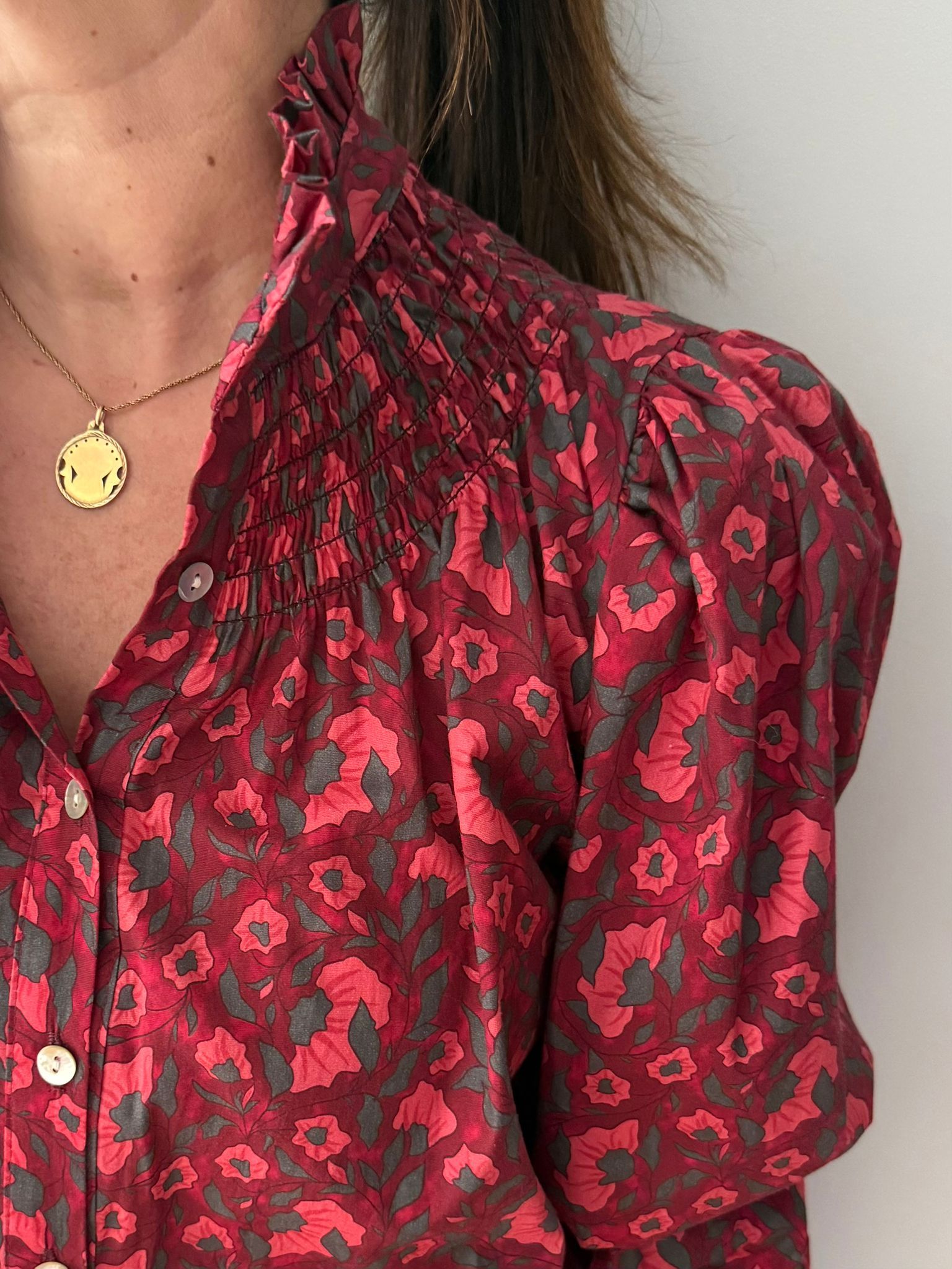 Blusa Valentina Burdeos