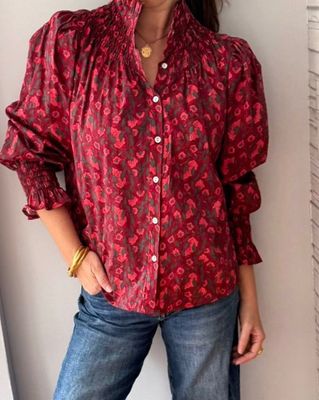 Blusa Valentina Burdeos