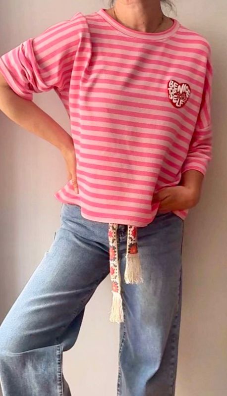 ​Camiseta Rayas Flúor