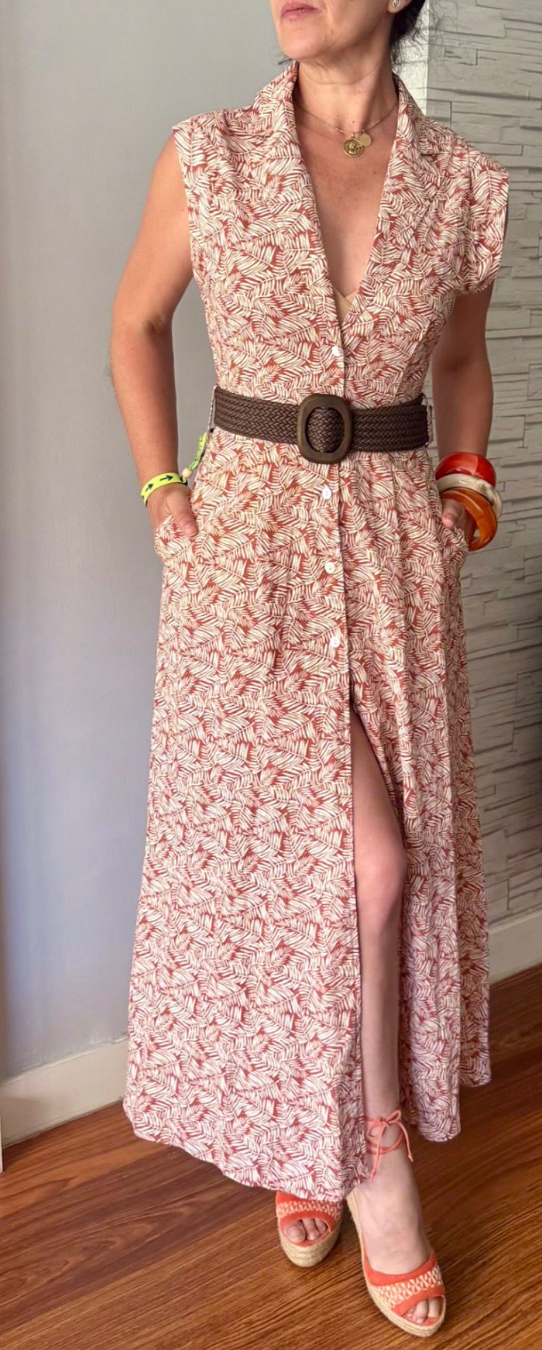 Vestido camisero Rice